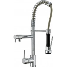 Viospiral SD62025S Ψηλή Μπαταρία Κουζίνας Πάγκου με Σπιράλ Ασημί 10-4055