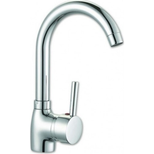 Viospiral Livia Ψηλή Μπαταρία Κουζίνας Πάγκου Ασημί Viospiral Livia Ψηλή Μπαταρία Κουζίνας Πάγκου Ασημί