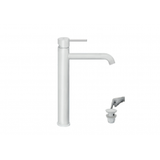 Μπαταρία νιπτήρος ψηλή λευκή ρουξούνι 225mm Etna plus - Modea