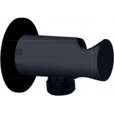 Επίτοιχη παροχή νερού total black με στήριγμα τηλεφώνου 00-7552/Β Modea