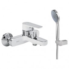 Μπαταρία  Λουτρού Optima Vivid Λευκό Ματ - Χρωμέ Modea 