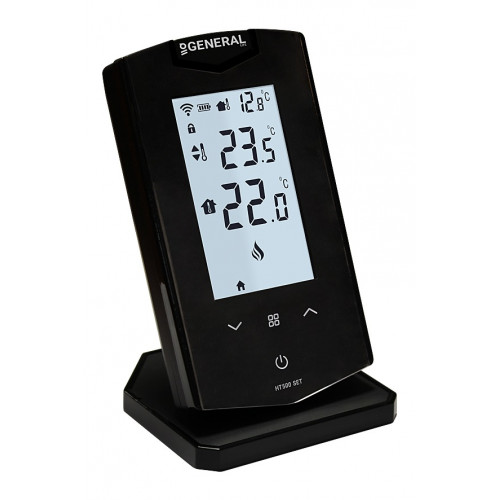 General Life HT500 Set Black Θερμοστάτης Smart με Οθόνη Αφής